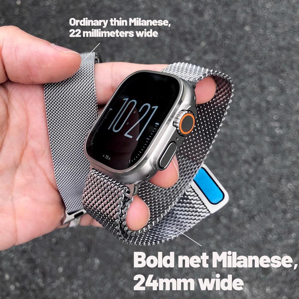 Bold Milanese Strap for Apple  - Mesh Coil Strip review and price