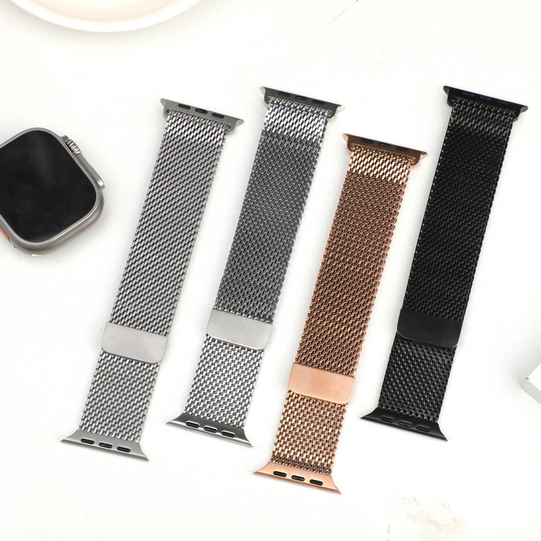 Bold Milanese Strap for Apple  - Mesh Coil Strip review and price