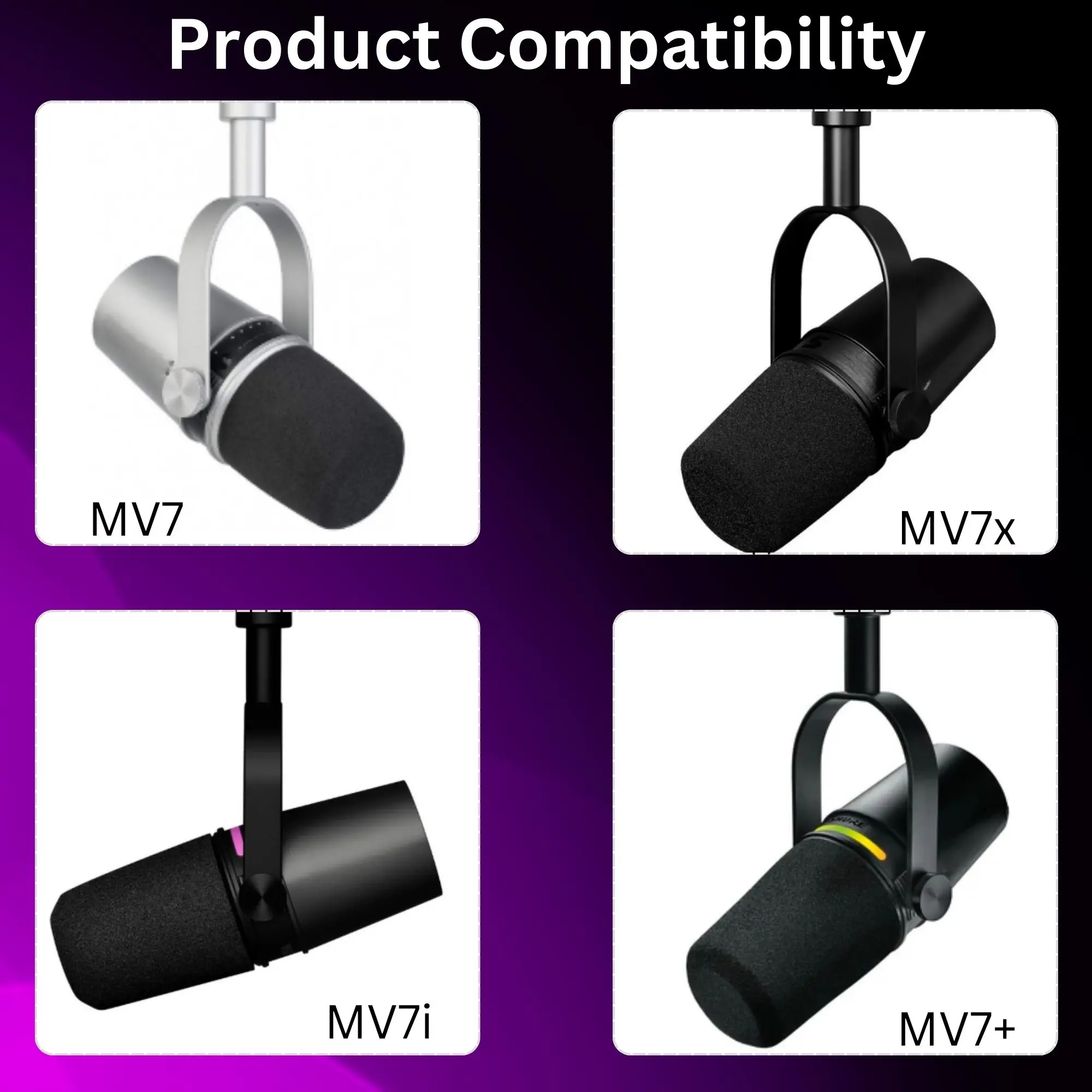 MV7 Foam for Shure MV7, MV7i,  - Shure Mic Mv7 review and price